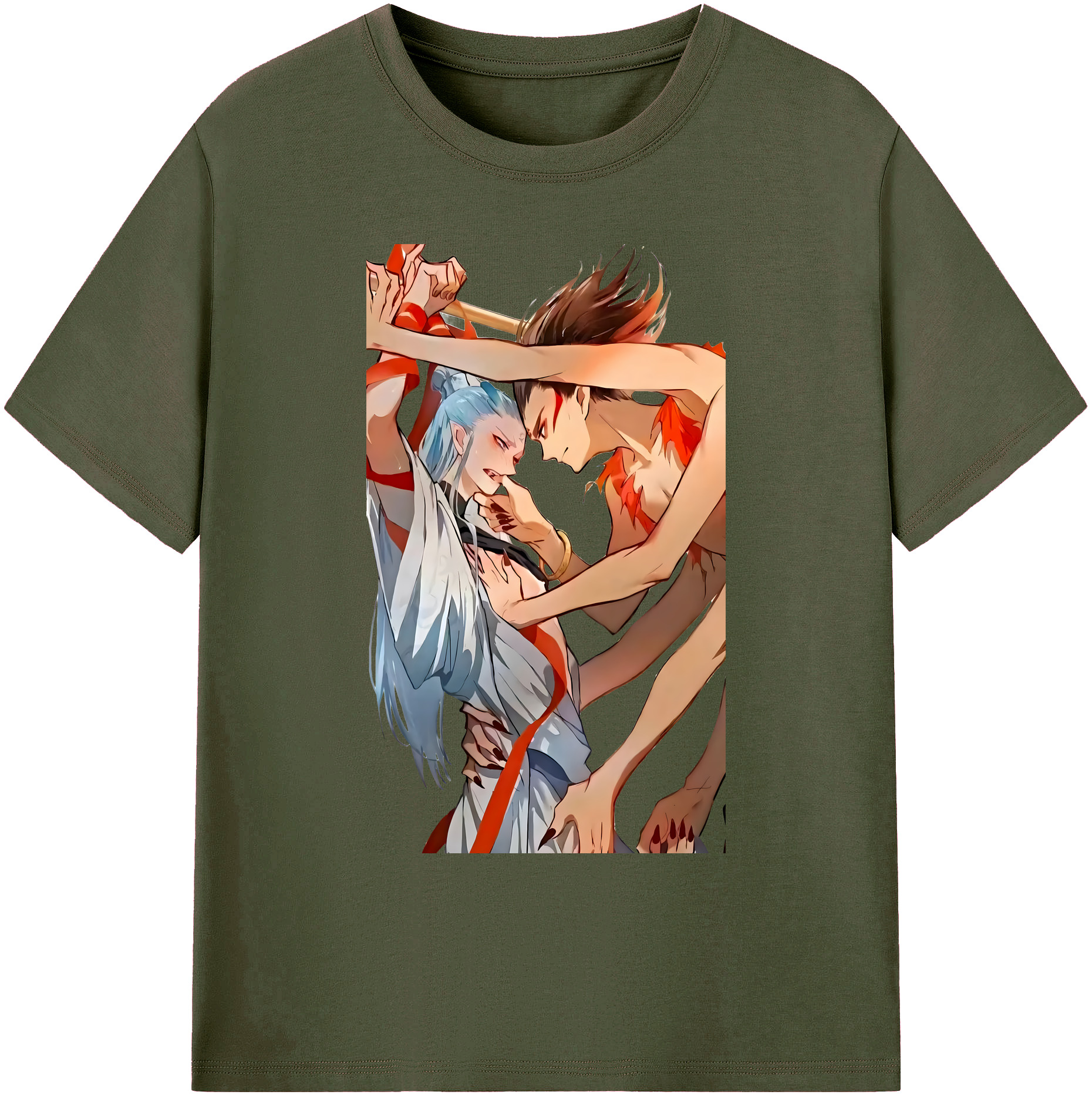 （画像用） Ne Zha 2 ナタ 魔童の大暴れ 綿100％ メンズ半袖Tシャツ｜肌触りやわらか＆通気性